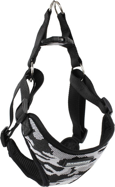 No Pull Dog Harness Step In Adjustable Vest Harness With Quick-Release Buckle & Dual Ring Attachment For All Breeds - Small - White