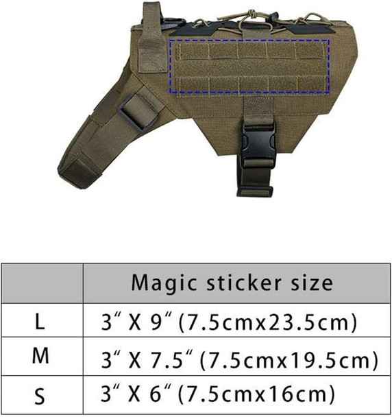 Excellent Elite Spanker Dog Harness Tactical Military Dog Harness Adjustable No-Pull Dog Harness Training Hunting Dog Tactical Vest With Handle(Rgn-S)