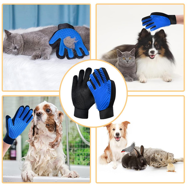 Gjease Cat Grooming Glove Brush,Pet Hair Remover Tool,Reusable Dog Hair Fur Remover For Carpet,Furniture,Couch,Clothes,Eco-Friendly And High Efficiency Tangles,Promote Circulation