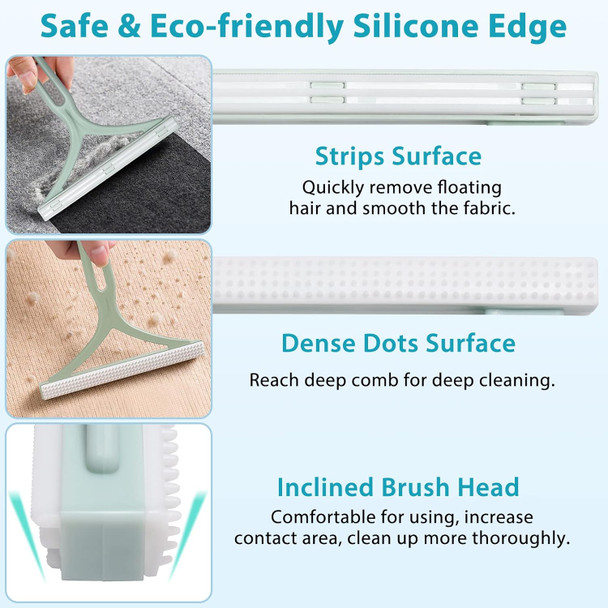 Gjease Cat Grooming Glove Brush,Pet Hair Remover Tool,Reusable Dog Hair Fur Remover For Carpet,Furniture,Couch,Clothes,Eco-Friendly And High Efficiency Tangles,Promote Circulation