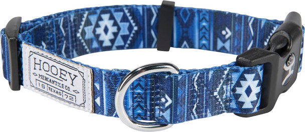 Hooey Nomad Dog Collar, Durable Polyester Webbing Collar With Graphic-Inspired Print, Ombre Aztec, Small