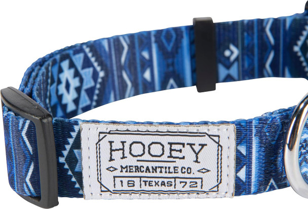 Hooey Nomad Dog Collar, Durable Polyester Webbing Collar With Graphic-Inspired Print, Ombre Aztec, Small