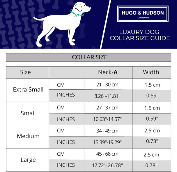 Hugo & Hudson Dog Collar, Adjustable Nylon Pet Collar With Safety Buckle, Red Star, L