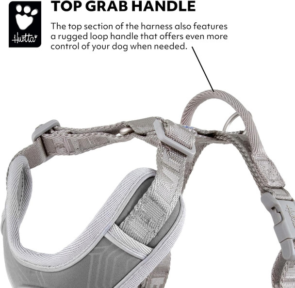 Hurtta Venture No-Pull Dog Harness, Shadow, 18-24 In