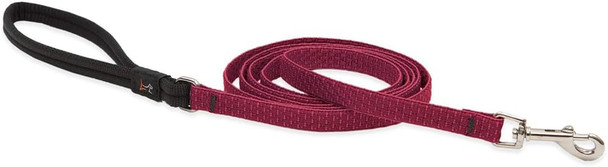 Small Dog Leash By Lupine Eco Collection 1/2 Wide Berry 4-Foot Long With Padded Handle Small Dog Leash By Lupine Eco Collection 1/2 Wide Berry 4-Foot Long With Padded Handle