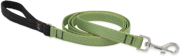 Dog Leash By Lupine Eco Collection 3/4 Wide Moss 4-Foot Long With Padded Handle Dog Leash By Lupine Eco Collection 3/4 Wide Moss 4-Foot Long With Padded Handle