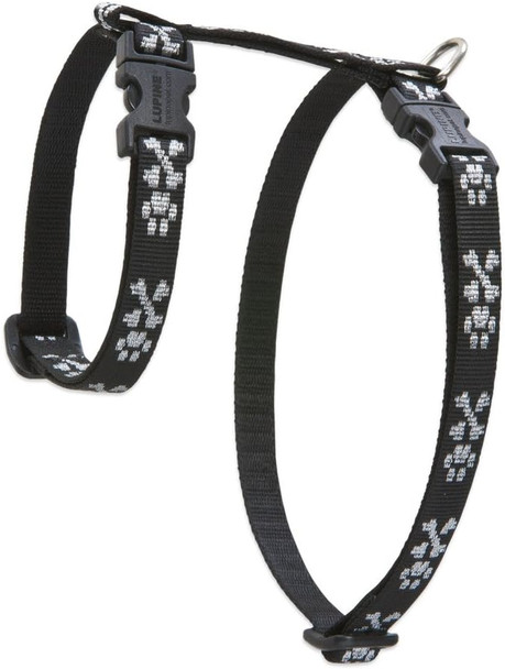 Lupinepet Originals 1/2 Bling Bonz 12-20 H-Style Harness For Small Pets