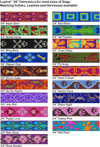 Lupinepet Originals 3/4 Alpen Glow 13-22 Adjustable Collar For Medium And Larger Dogs Lupinepet Originals 3/4 Alpen Glow 13-22 Adjustable Collar For Medium And Larger Dogs