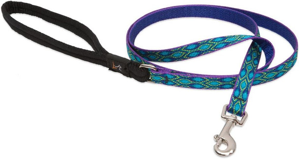 Lupinepet Originals 1/2 Rain Song 6-Foot Padded Handle Leash For Small Pets Lupinepet Originals 1/2 Rain Song 6-Foot Padded Handle Leash For Small Pets