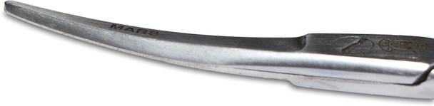 Mars Professional Stainless Steel Curved Scissors Shears, Microserrated, Blunt Points, 5 Length