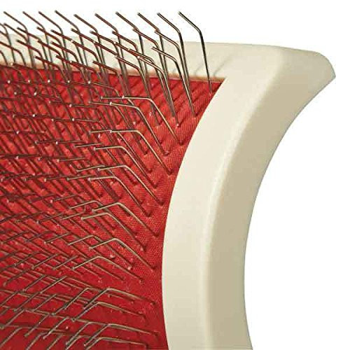 Master Grooming Tools Ergonomic Undercoat Rakes — Efficient Tools For Grooming Dogs, Long Pins, Black