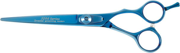 Master Grooming Tools 5200 Blue Titanium Shears — High-Performance Shears For Grooming Dogs - Straight, 6½ Master Grooming Tools 5200 Blue Titanium Shears — High-Performance Shears For Grooming Dogs - Straight, 6½