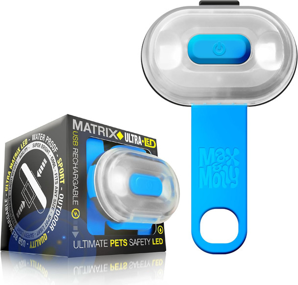 Max & Molly Led Dog Collar Light - Usb Rechargeable Safety Light For Night Walking, Running, Hiking