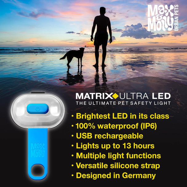 Max & Molly Led Dog Collar Light - Usb Rechargeable Safety Light For Night Walking, Running, Hiking