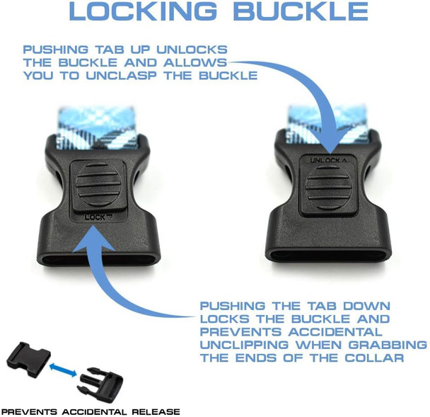 Max And Neo Plaid Pattern Neo Dog Collar - We Donate A Collar To A Dog Rescue For Every Collar Sold (Red, Large)