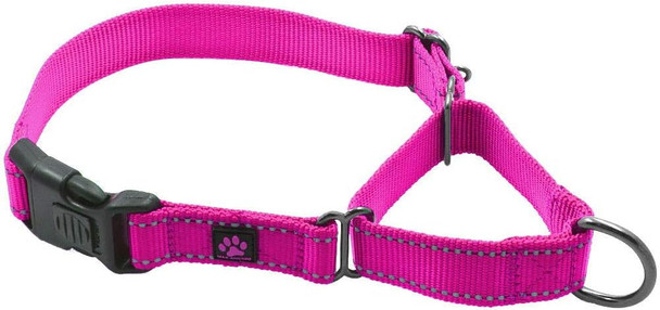 Max And Neo Nylon Martingale Collar - We Donate A Collar To A Dog Rescue For Every Collar Sold (Medium, Pink)