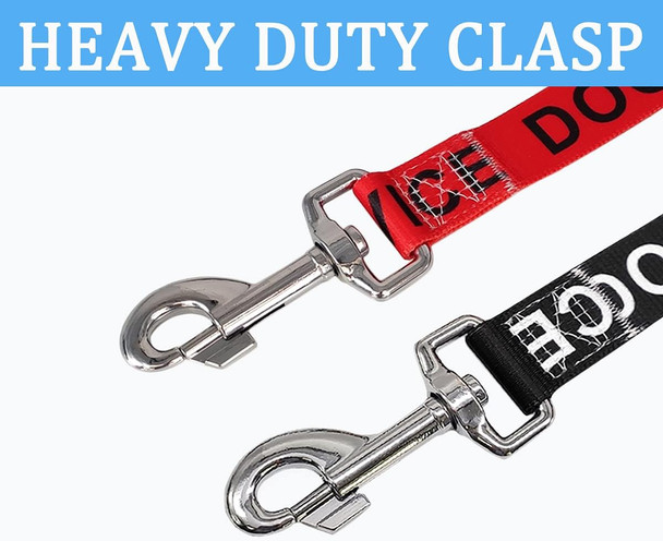 Maypaw 4Ft Service Dog Leash, 1 And 1.25 Wide Nylon Dog Leash With Comfortable Neoprene Handle, Great For Medium To Extra-Large Dogs (4Ft X 1.25, Red)