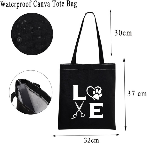 Mbmso Dog Groomer Tote Bag Pet Groomer S Dog Groomer Thank You Shopping Bag Dog Salon S Dog Grooming S