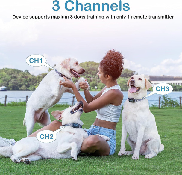 Dog Training Collar For Large Dog, Dog Shock Collar, 4 Training Modes Beep,Vibration,Electric Shock,Dog Finder,Rechargeable Ip67 Waterproof E-Collar With Remote 2500Ft