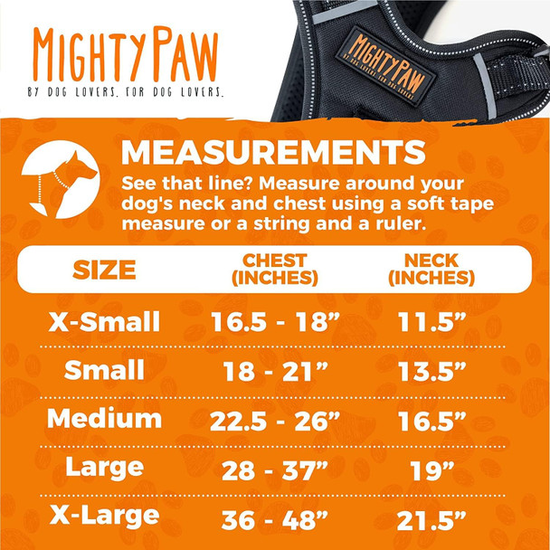 Mighty Paw Dog Sport Harness - Halti Dog No Pull Harness - No-Pull Front Attachment - Neoprene Padded Lining - Reflective Stitching - Two Leash Options - Adjustable Dog Harness - (Large, Black)