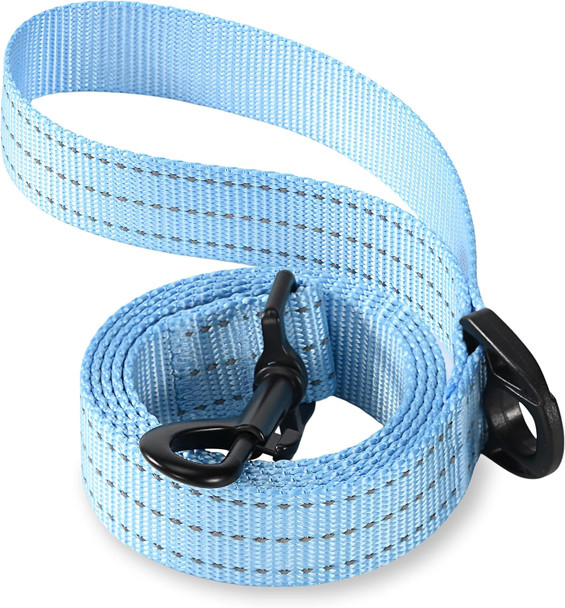 Mile High Life Heavy Duty Dog Leash For Large And Medium Dogs, Reflective Leash For Night Safety, Strong And Durable Leashes For Walking And Training (4Ft X 3/5''Wide, Blue)
