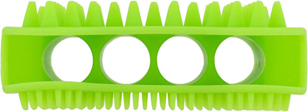 Mimu Silicone Pet Brush - Green Ergonomic Bone Shaped Pet Grooming Brush Massaging Bath Time Dog Deshedding Comb Tool