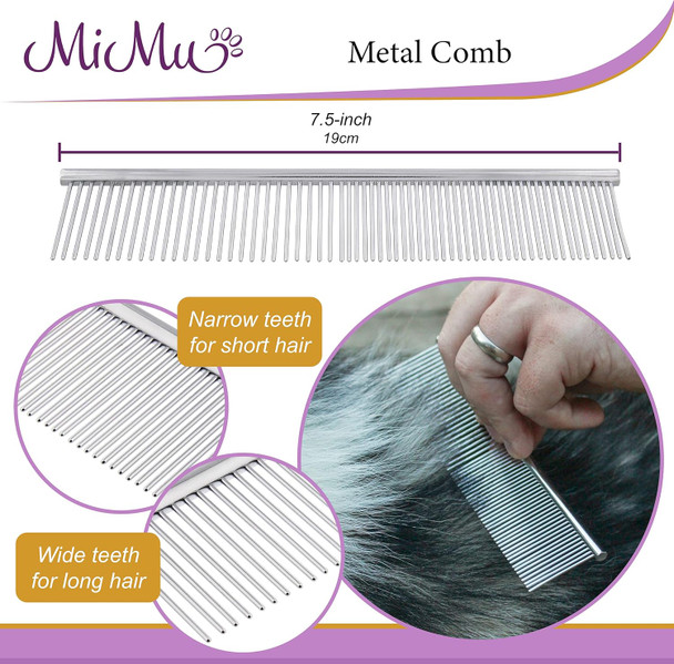 Mimu Silicone Pet Brush - Purple Deshedding Brush For Routine Deep Cleaning And Massaging Wet Or Dry Dog Shedding Tool