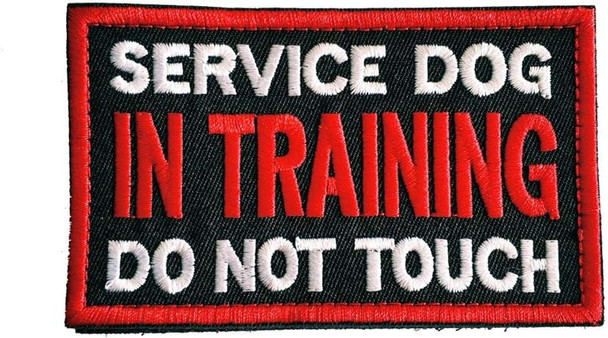 Service Dog In Training Patch, Do Not Touch Tactical Embroidered Patches For Dog Harness Vest Service Dog In Training Patch, Do Not Touch Tactical Embroidered Patches For Dog Harness Vest