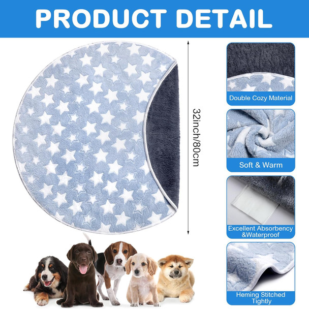 Whelping Pen For Dogs Whelping Box For Dogs Whelping Pool Whelping Box For Dog Puppies Portable Whelping Box For Small Dogs With Reusable Pee Pad Whelping Pads Washable (Blue,32 X 12 Inch)