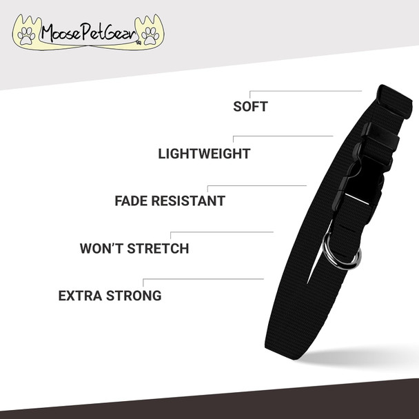 Dog Collar – University Of Illinois Adjustable Pet Collars, 1 Inch Wide, Medium, Smoke