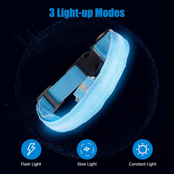 Led Dog Collar,Usb Rechargeable Dog Lights For Night Walking,Light Up Dog Collars,Weatherproof,Adjustable For Puppies Medium Dogs Large Dogs,Include Light-Up Dog Leash Led Dog Collar,Usb Rechargeable Dog Lights For Night Walking,Light Up Dog Collars,Weatherproof,Adjustable For Puppies Medium Dogs Large Dogs,Include Light-Up Dog Leash