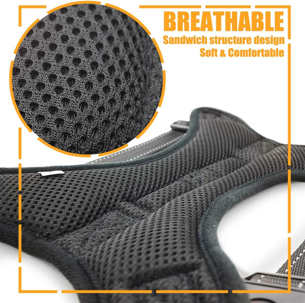 No Pull Dog Harness, Breathable Adjustable Comfort, Leash Included, For Small Medium Large Dog, Best For Training Walking Green Xs