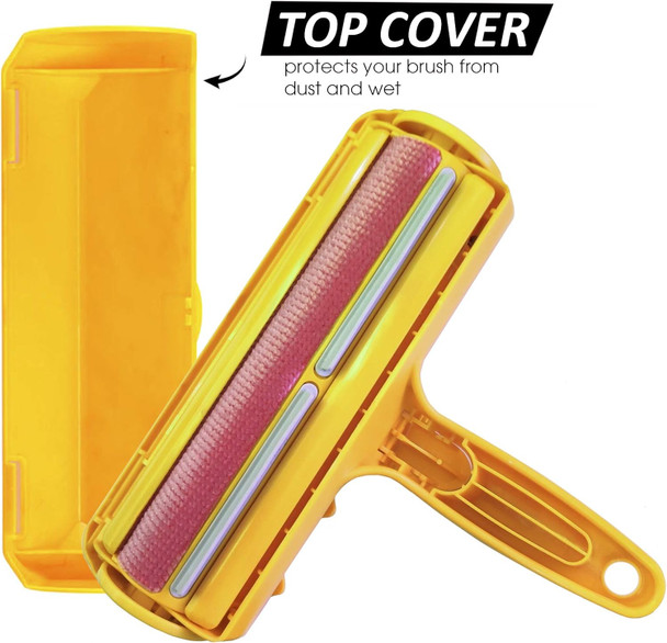 Nado Care Pet Hair Remover Roller - Lint Roller For Pet Hair - Self Cleaning Dog & Cat Hair Remover - Remove Dog, Cat Hair From Furniture, Carpets, Bedding, Clothing And More.