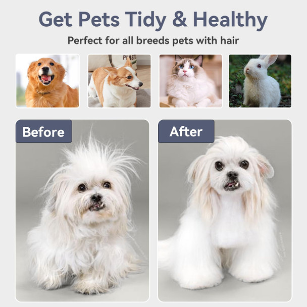 Cat Brush For Shedding, Dog Brush, Pet Grooming Self Cleaning Brush For Cats & Dogs, Cat Deshedding Brush Easily Removes Tangles Hair And Loose Undercoat, Mats Tangled Hair Shedding Brush.(Blue)