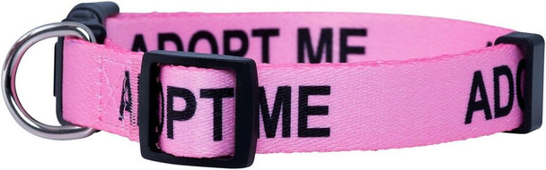 Native Pup Adopt Me Dog Collar (Large, Pink)