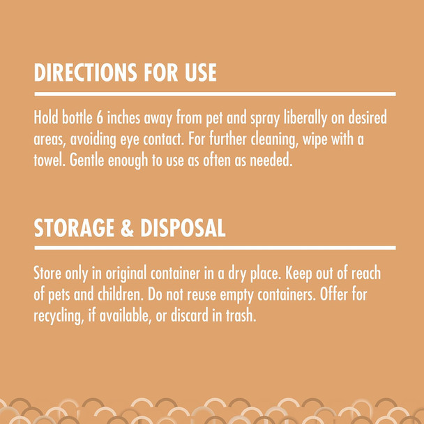 Nature'S Miracle One Earth Hemp Deodorizing Waterless Spray, 8 Ounce, Hydrating Honey Scented Rinse- Formula For Dogs From Furminator