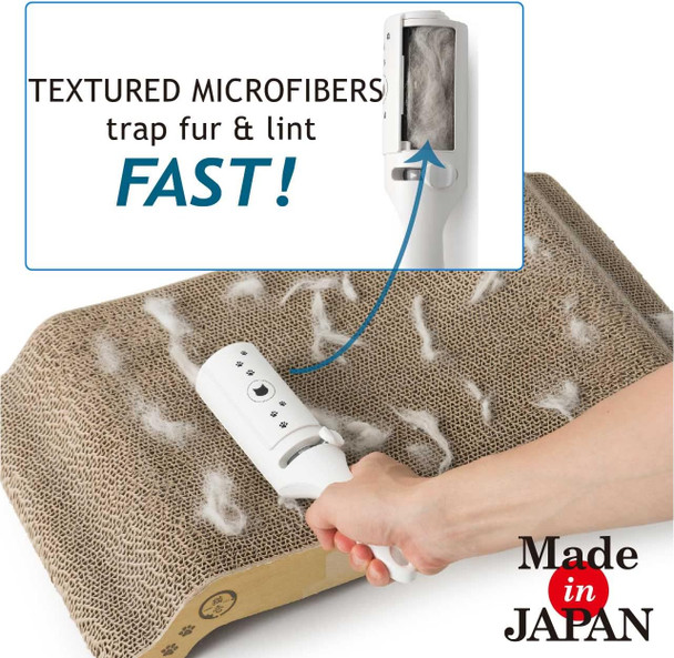 Necoichi Purrfection Neat & Easy Cat Hair Pet Hair Remover, Textured Microfibers Trap Fur & Lint Fast, Made In Japan