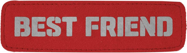 Reflective Dog Patches - Removable Patches, Harness And Leash Attachment, Five Color Options, S (3.1X0.9Inch) / M (4.3X1Inch) / L (3.5X2Inch) (Best Friend Passion Red, S)