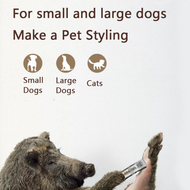 Dog Grooming Kit With Lcd Display, Low Noise Trimmer, Heavy Duty Dog Trimmer With Clippers, Rechargeable Rechargeable Electric Grooming Clippers For Dogs, Cats And Other Pets