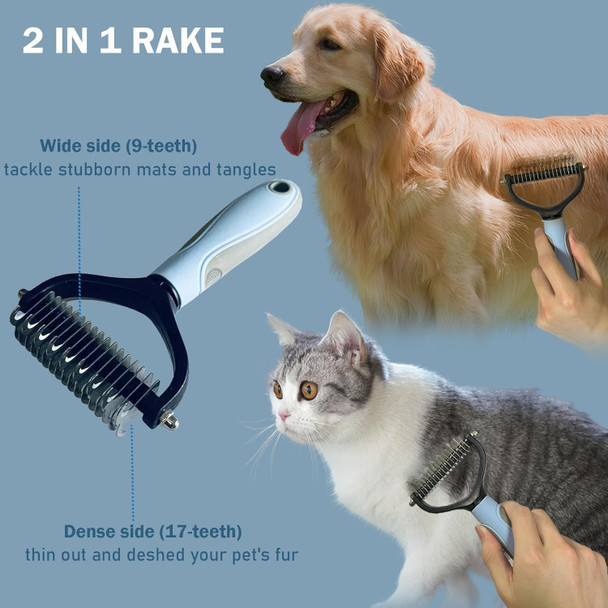 Dog Brush For Shedding, Undercoat Rake For Dogs, Cat Hair Brush, Self Cleaning Slicker Brush For Short And Long Haired Cats Dogs, Dog Deshedding Brush Easily Removes Tangles Hair And Loose Undercoat