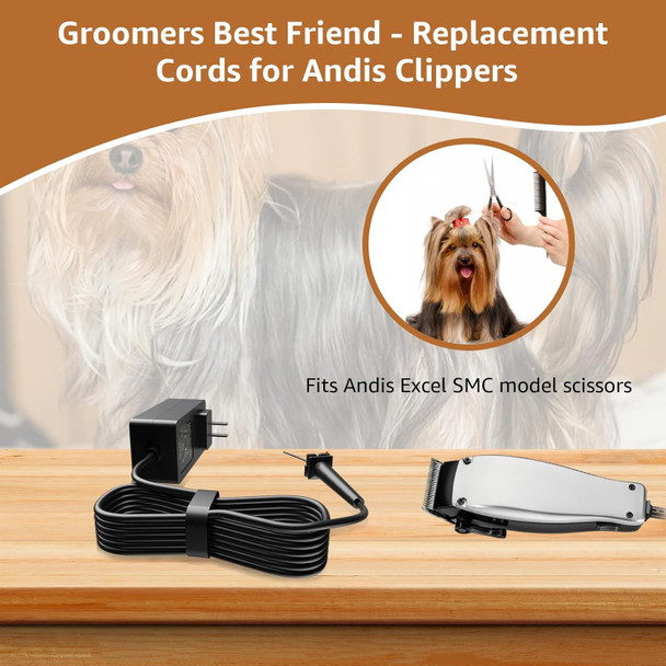 Power Cord Compatible With Andis Excel Smc Model Clippers,Replacement Cords For Andis Dog Grooming Clippers-12Ft Long Cord  Power Cord Compatible With Andis Excel Smc Model Clippers,Replacement Cords For Andis Dog Grooming Clippers-12Ft Long Cord 