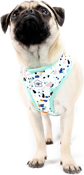 Now House For Pets By Jonathan Adler Terrazzo Reversible Harness, Medium Stylish, Fashionable, And Functional Way To Keep Your Dog Looking Great Cute And Adorable Dog Accessories For Pets