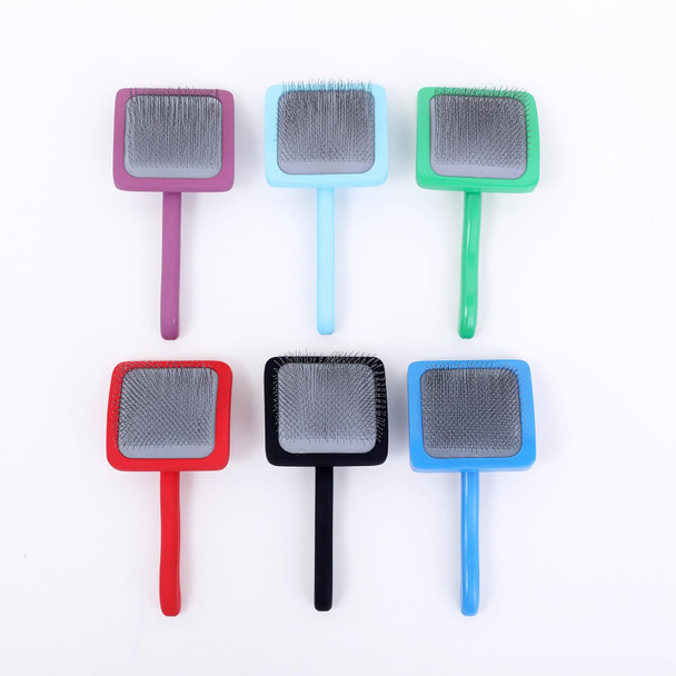 Professional Dog Slicker Brush - Fluff And Detangle Red Professional Dog Slicker Brush - Fluff And Detangle Red