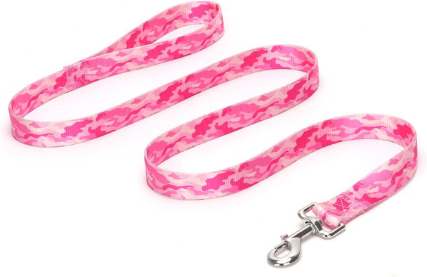 Pink Camo Dog Collar And Leash Set For Xs Small Medium Large, Adjustable Soft Nylon Collars With Girl Or Boy Puppy Dogs Cats Walking Running Training(Pink Camo Xs)