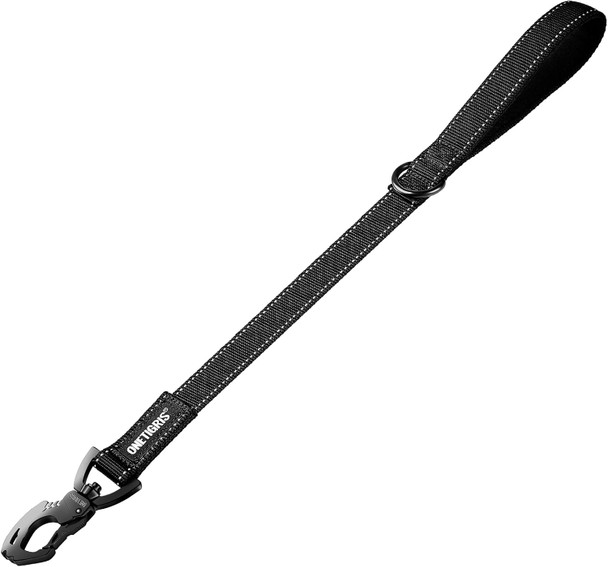 Onetigris Bolt Short Traffic Dog Leash For Small Medium Large Dogs(Black,M)