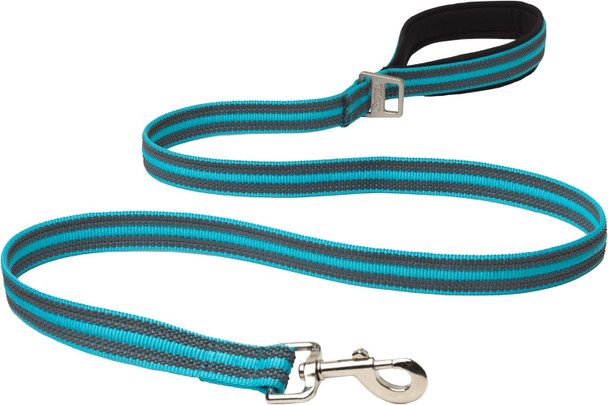 Outward Hound Boulder Grip Reflective Dog Leash, Turquoise, 5 Ft