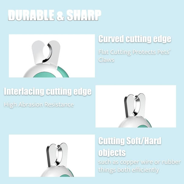 Nail Clipper With Light For Cats, Cat Nail Clipper Puppy Nail Clipper Nail Trimmer Tool With Light To Avoid Nail Hurtings, Perfect For Small Animals Such As Cats, Dog, Bird, Rabbits (Pink)