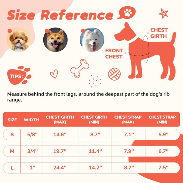 Dog Harness For Medium Dogs Rayon Derived From Bamboo 90%, Polyester 10% No Pull Dog Harness, Step-In Adjustable Dog Harness For Medium Dogs-Orange