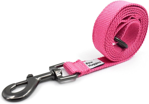 Rose Pink Dog Leash For Medium Dogs 4 Ft Of 90% Rayon From Bamboo And 10% Polyester, Strong Durable Heavy Duty Leash Dog, Soft Handle With O-Ring For Training Or Walking