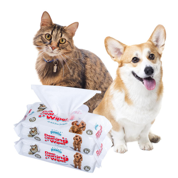 Pawise Dog Wipes,2 Pack Wet Wipes,140 Units Dog Grooming Wipes,8X 7 Dog Wipes For Paws, Dog And Cat Wipes